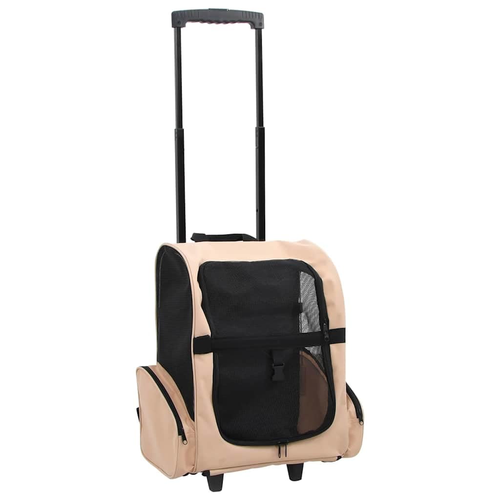 Faltbarer 3in1 Hundetrolley Amélie, Beige