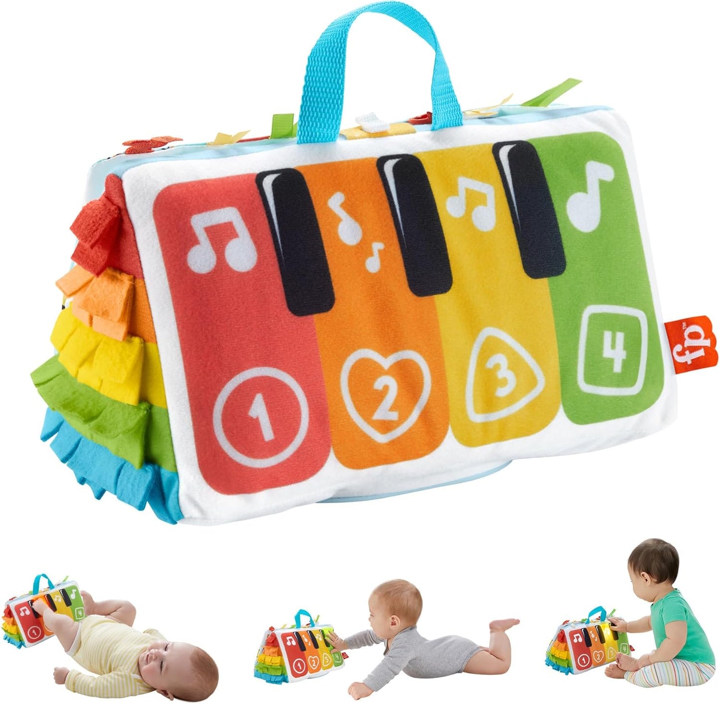 Kick & Play Soft Piano Kissen für Babys ab Geburt, Piano
