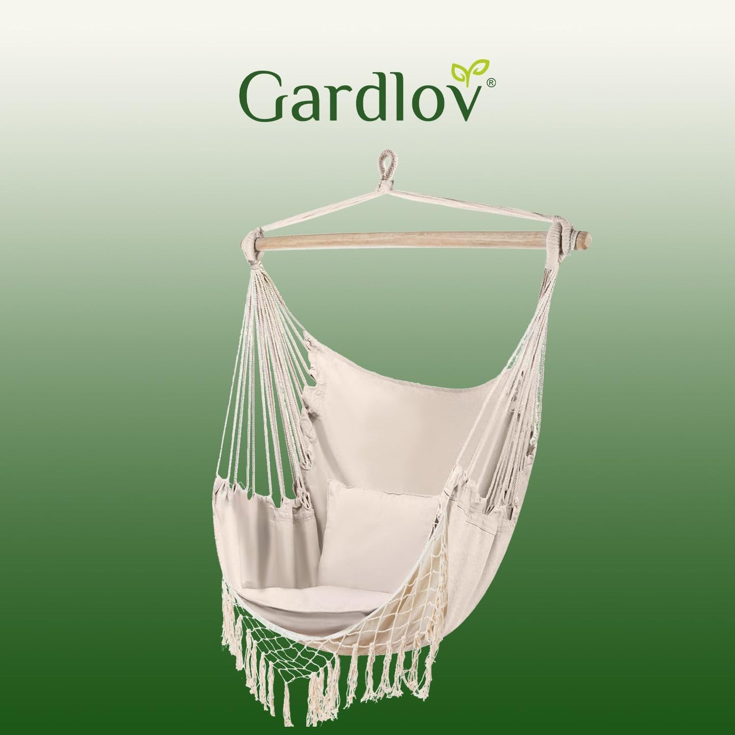 Outdoor Hängesessel, Beige-beige