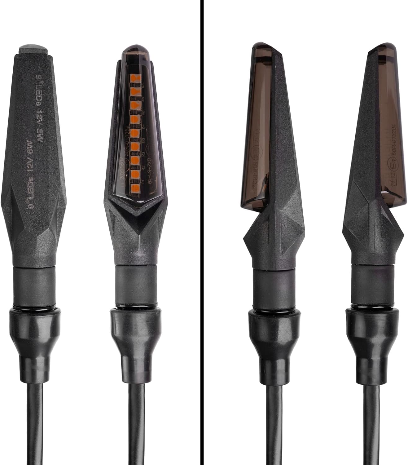 Universal LED Motorrad Miniblinker 4er-Set, 4 Stück Led Blinker 2-Paar NewDesign