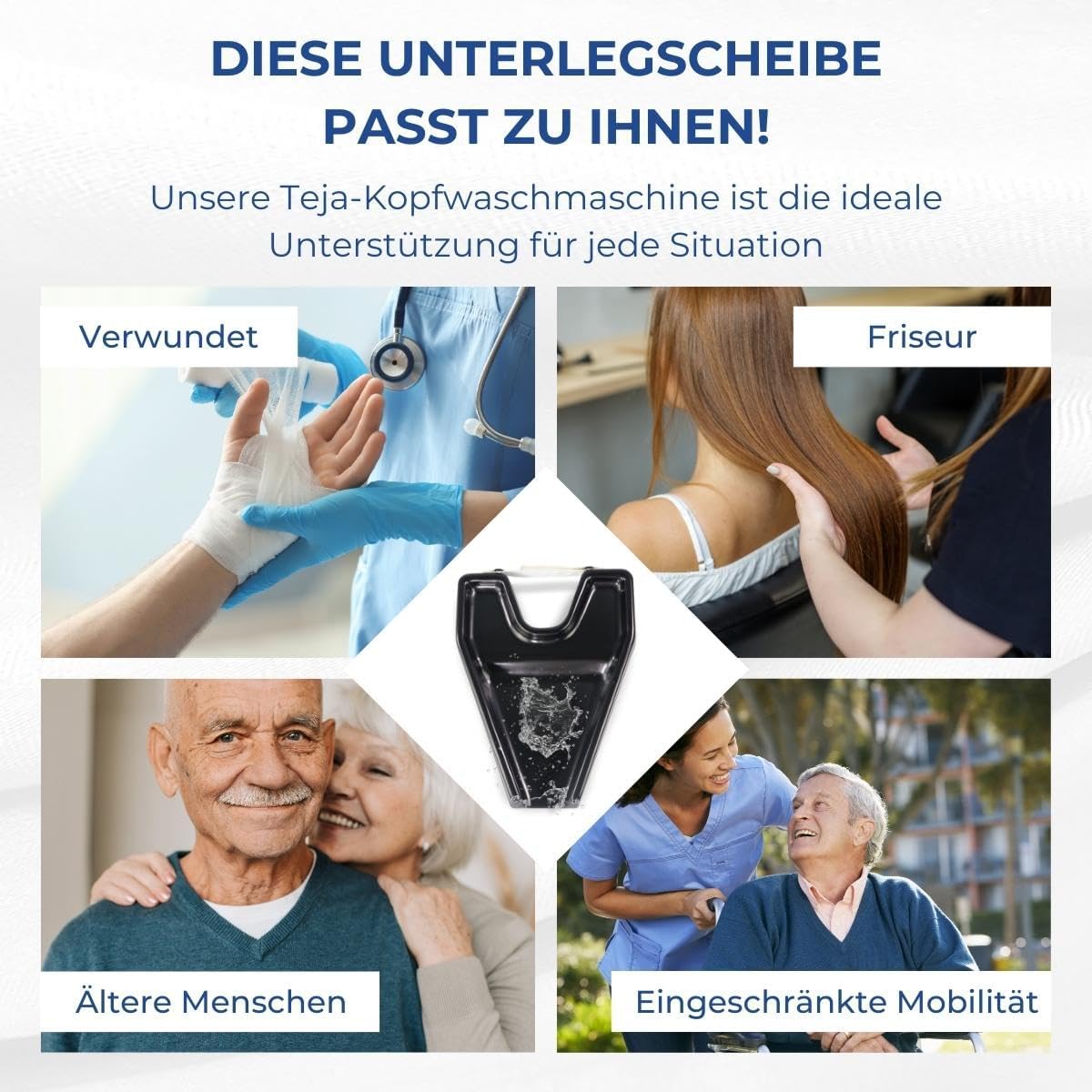 Mobiles Haarwaschbecken