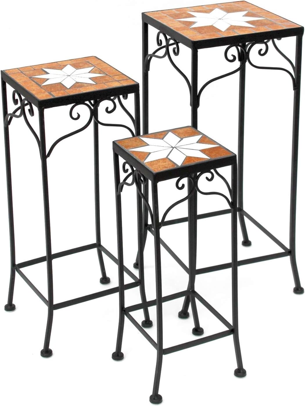 3er-Set Blumenhocker Mosaik