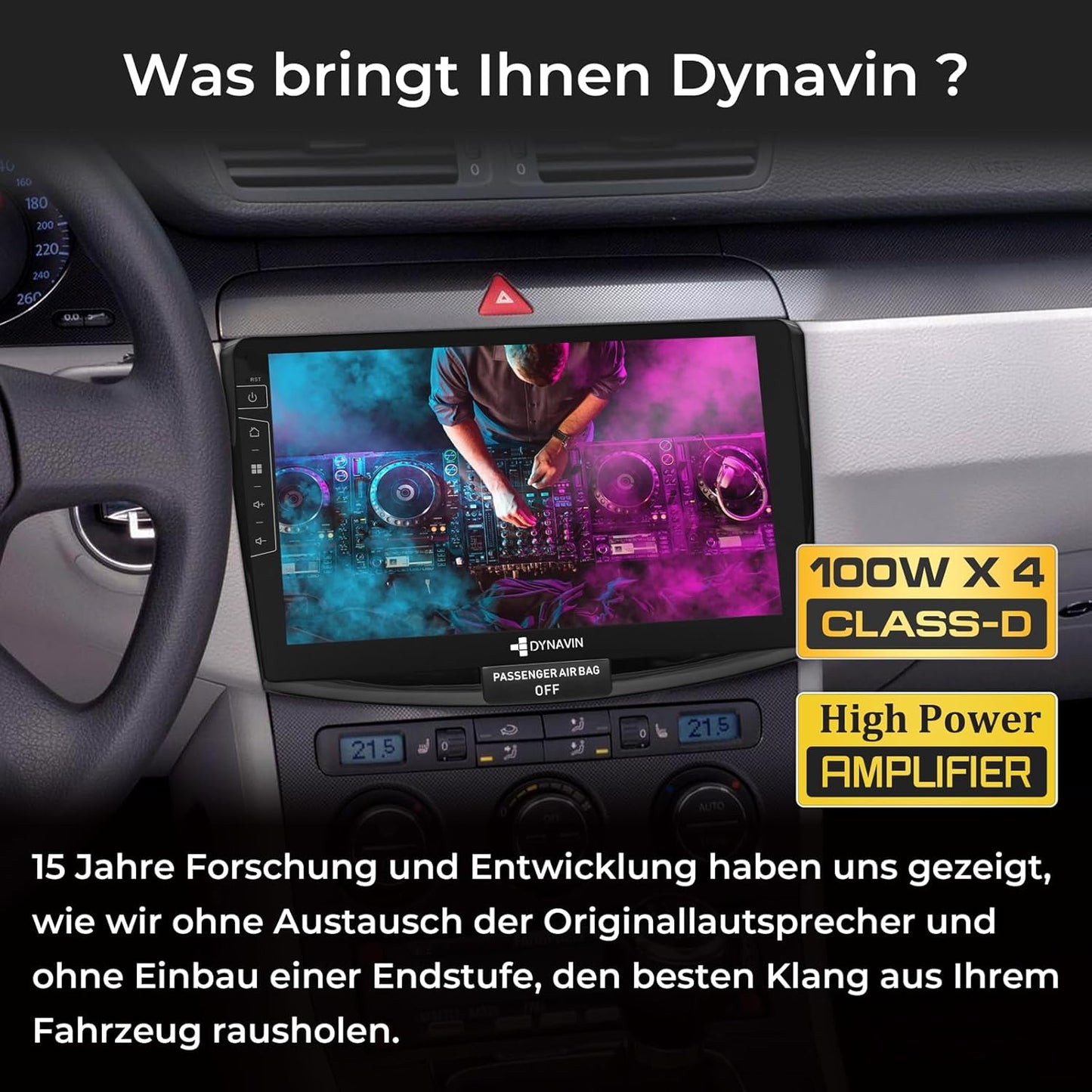 D9-B6B Premium Flex Autoradio für VW Passat B6 CC, Schwarz