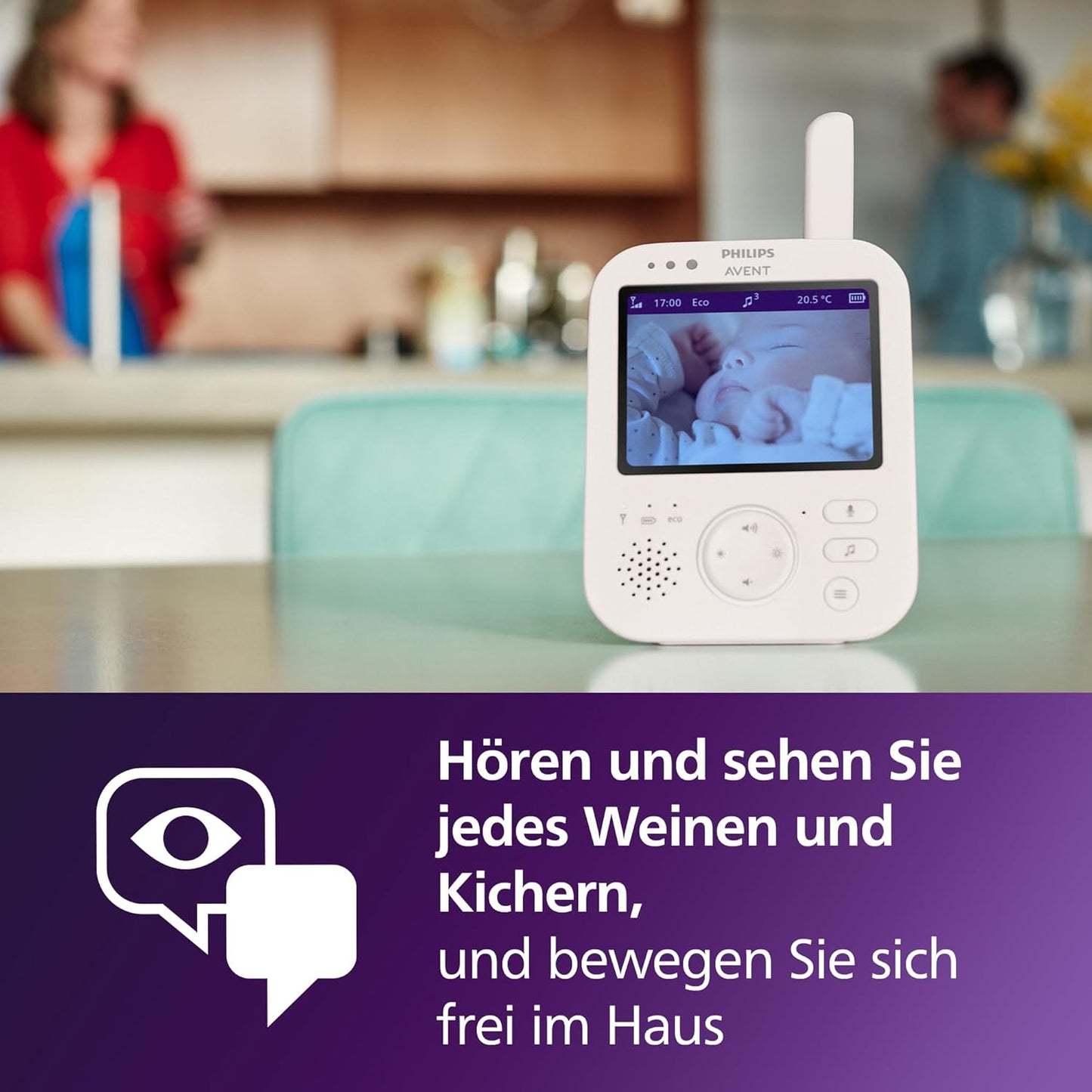 Babyphone Avent mit Kamera und Nachtsicht (SCD891/26), SCD891/26