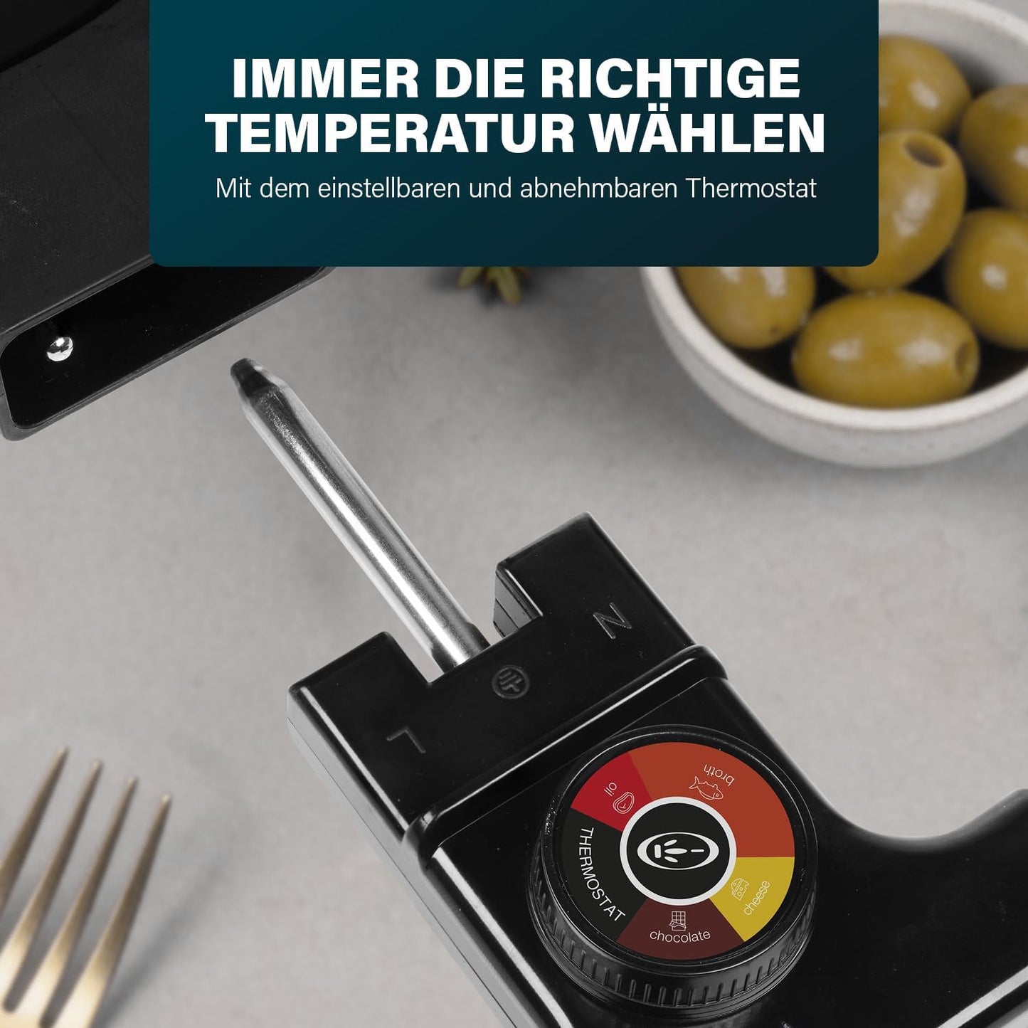Fondue-Set mit Thermostat