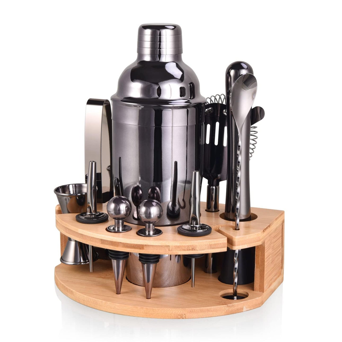 Cocktail Shaker Set, Grau 12 Teiliges
