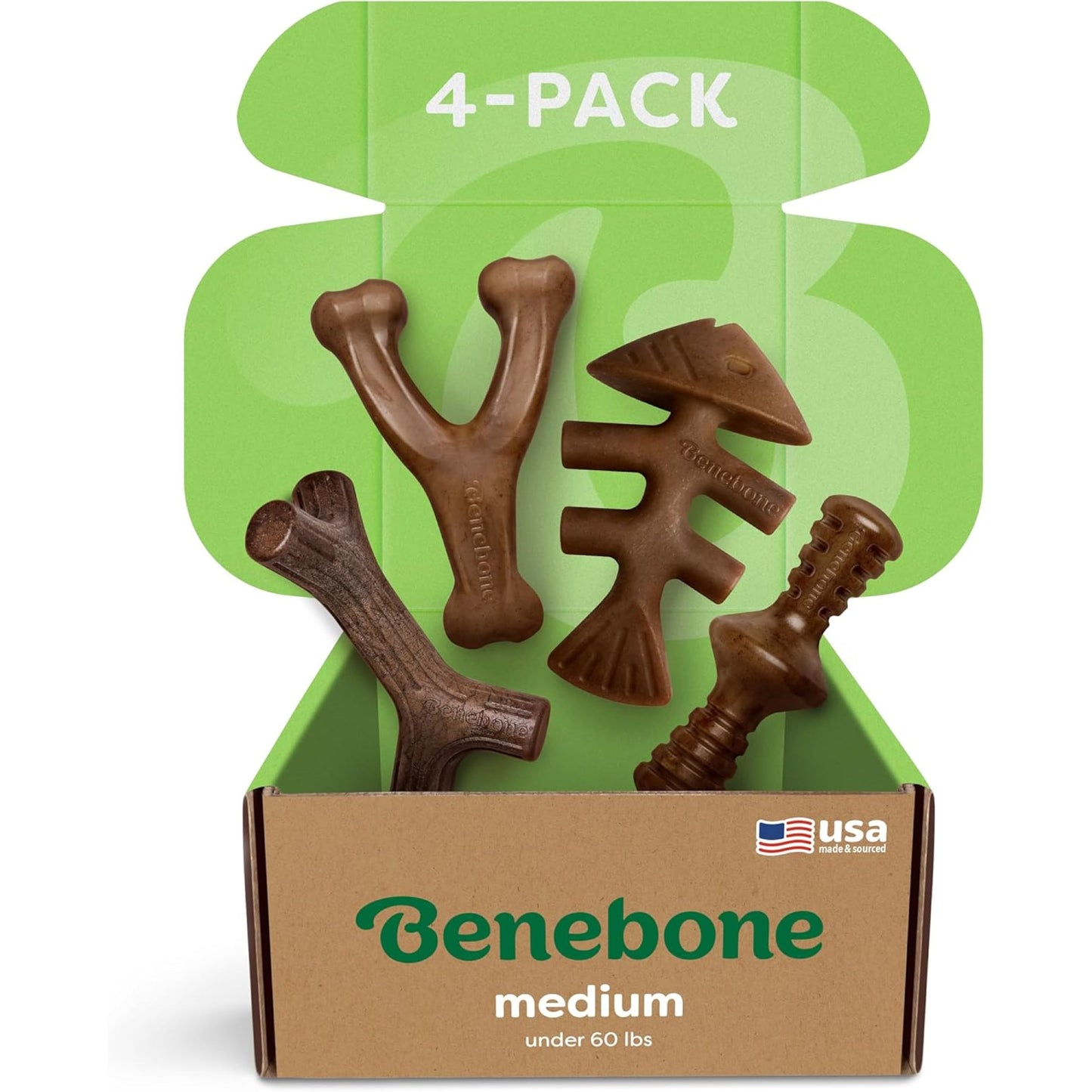 Hundespielzeug-Set, 4 Pack Medium