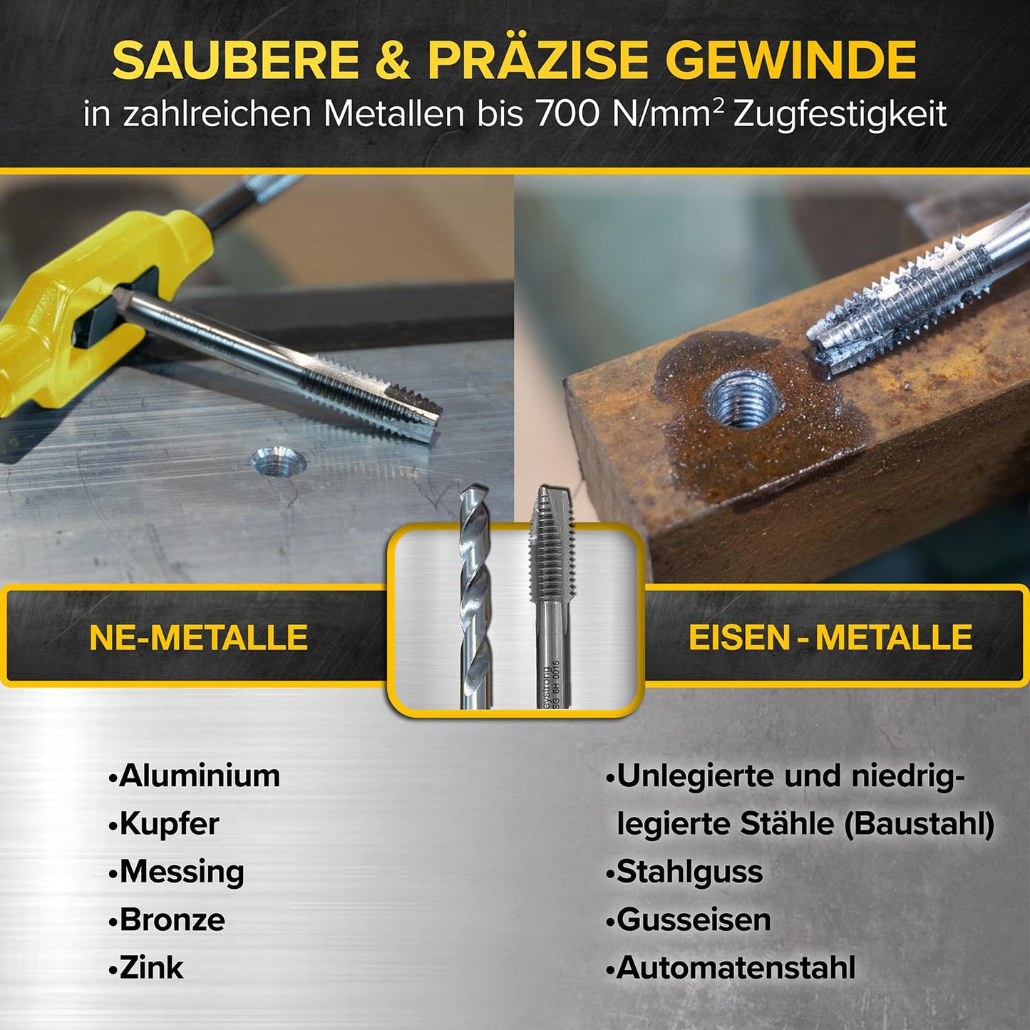 Gewindeschneider-Set, Einfachgewindeschneider
