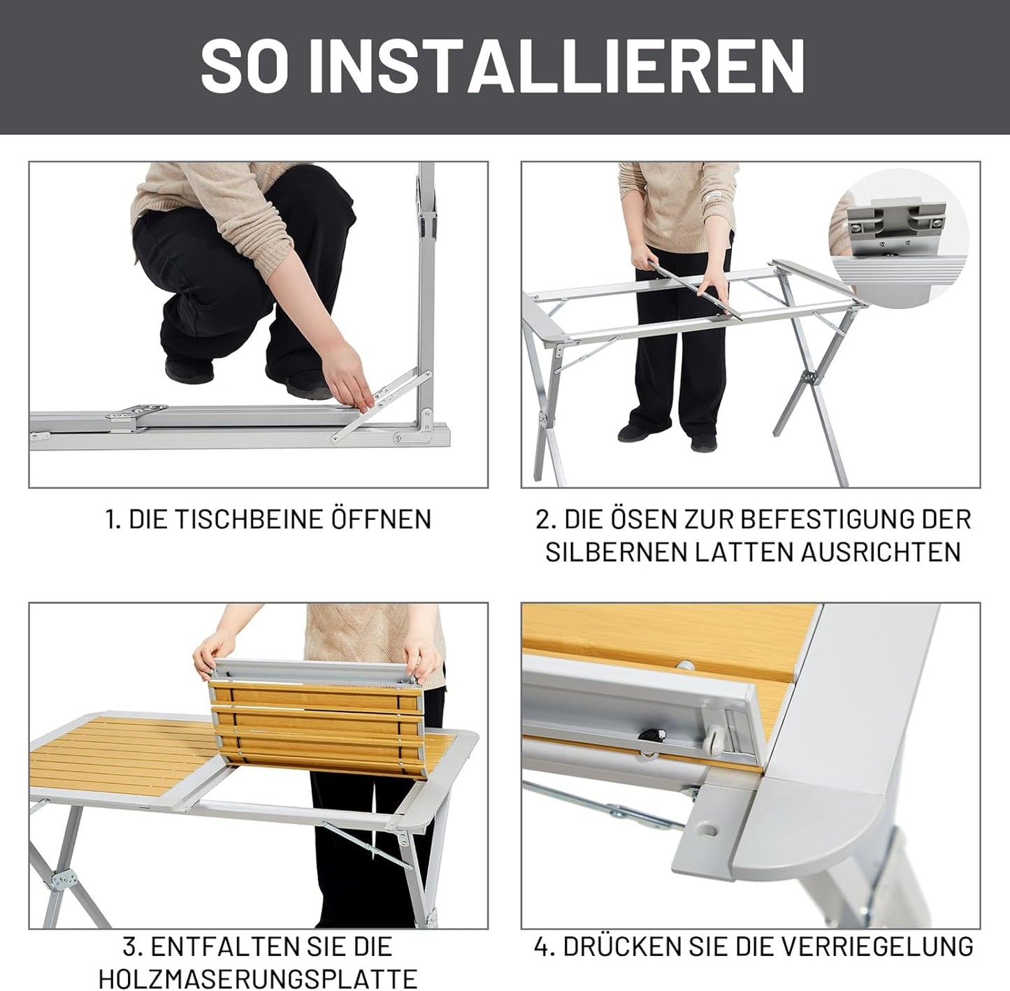 Klappbarer Campingtisch