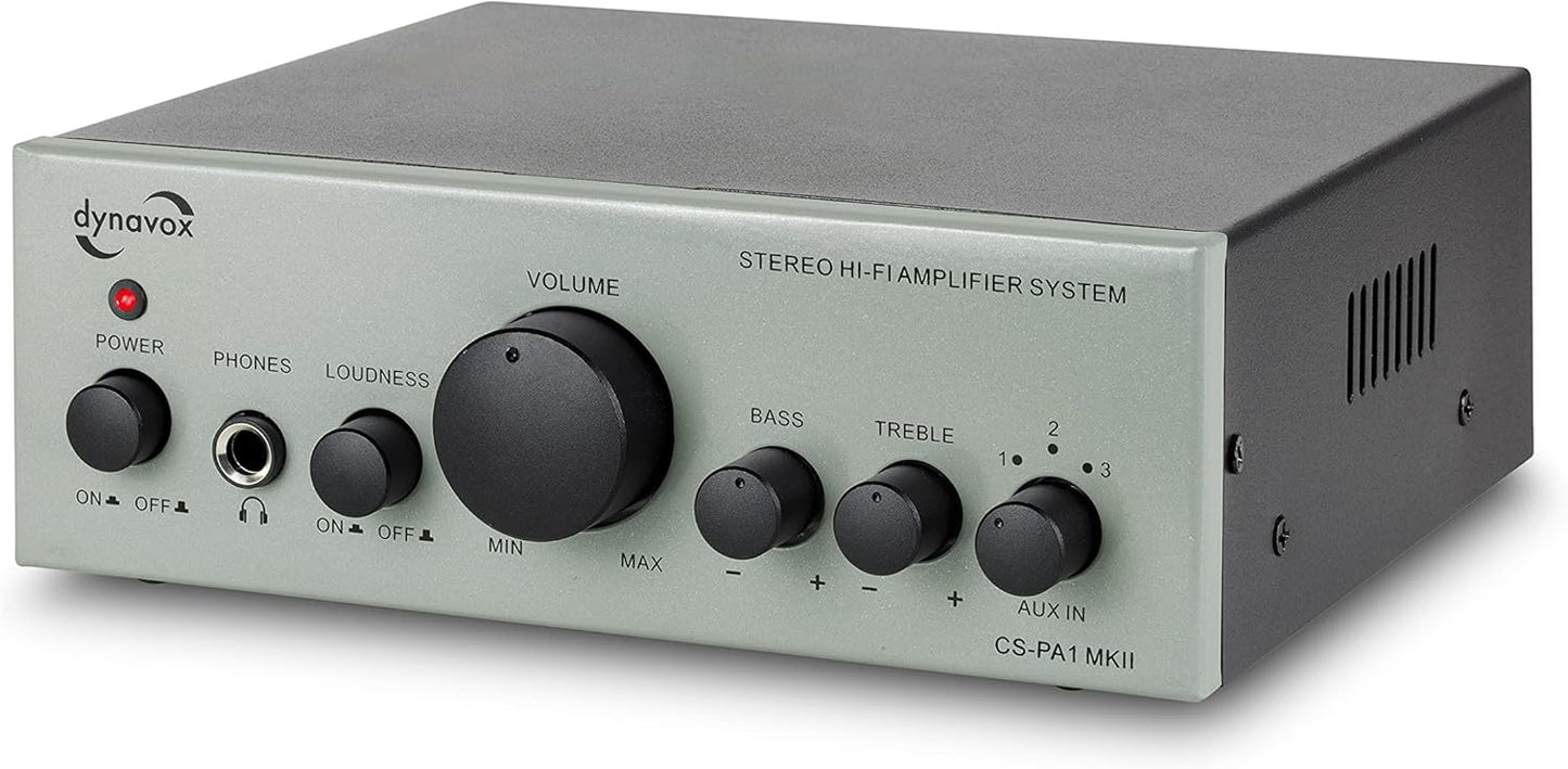 Mini Stereo-Verstärker CS-PA1 MK II mit Klangregelung, Silber