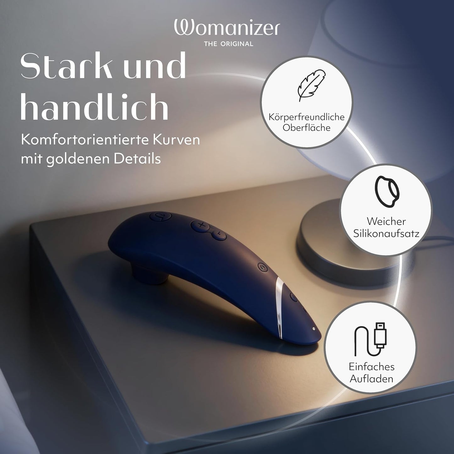 Premium Druckwellenvibrator, Blaubeere