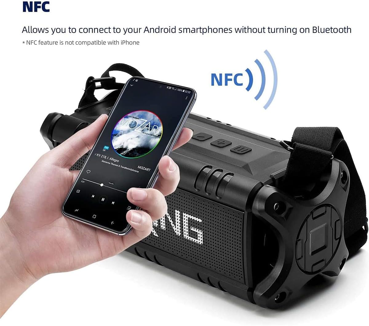 Peak Bluetooth Lautsprecher, Schwarz