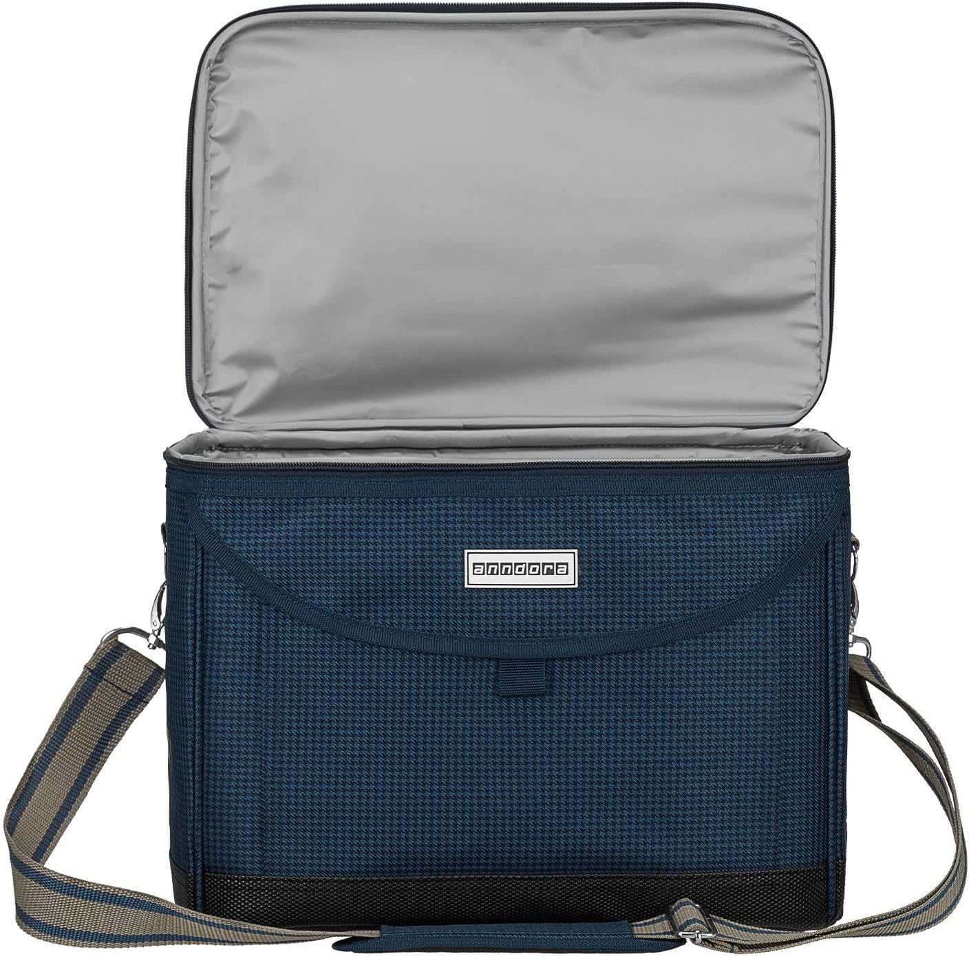 Kühltasche 22 L, Blau Hahnentritt