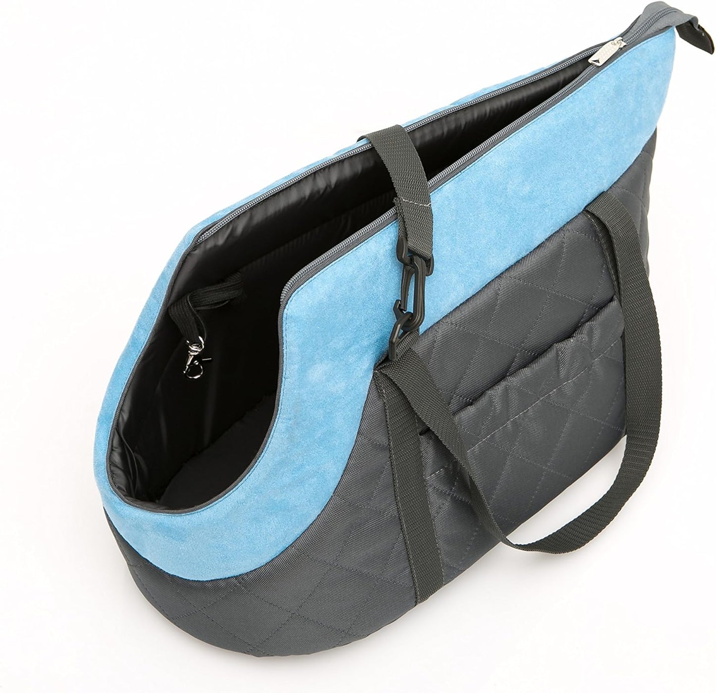 Tragetasche, M - 25x50x27 cm Grau mit Türkis