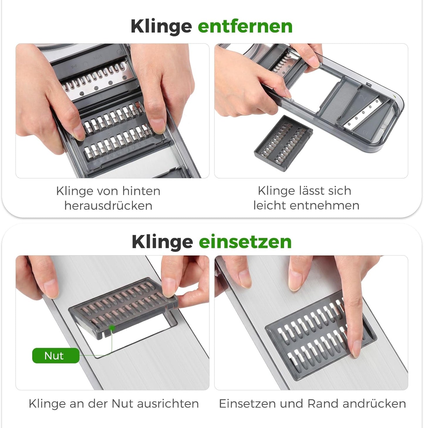 Gemüsehobel mit 6 Klingen