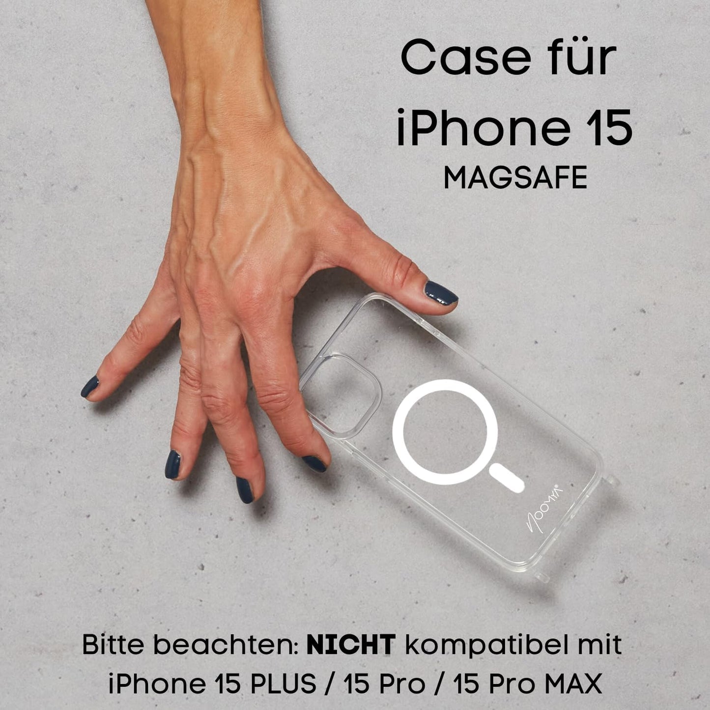 Handyketten-Set für iPhone 15 Magsafe, iPhone 15 - MAGSAFE Set Phantom Grey