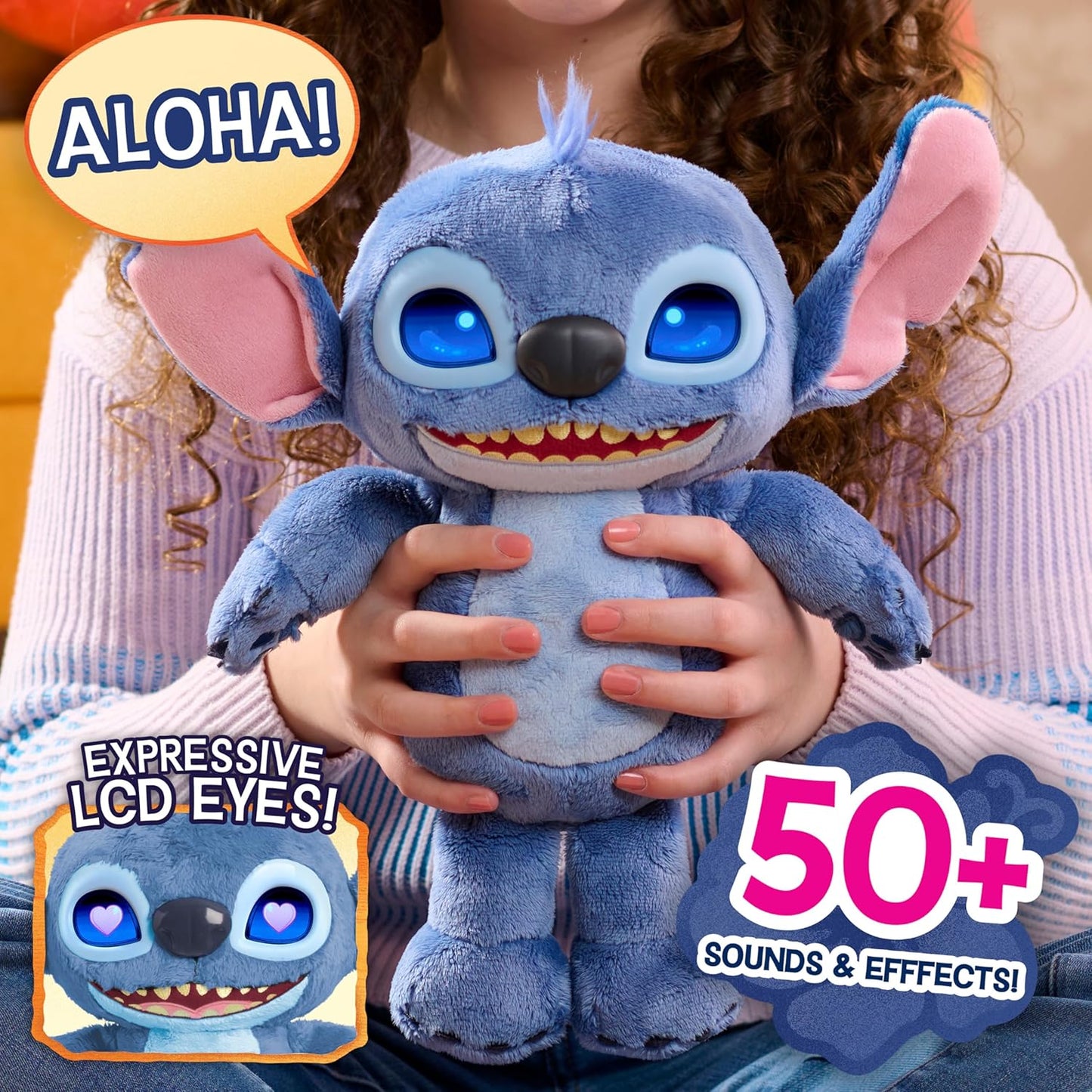 Disney Stitch Interaktives Plüschtier, Stitch Movie Many Moods