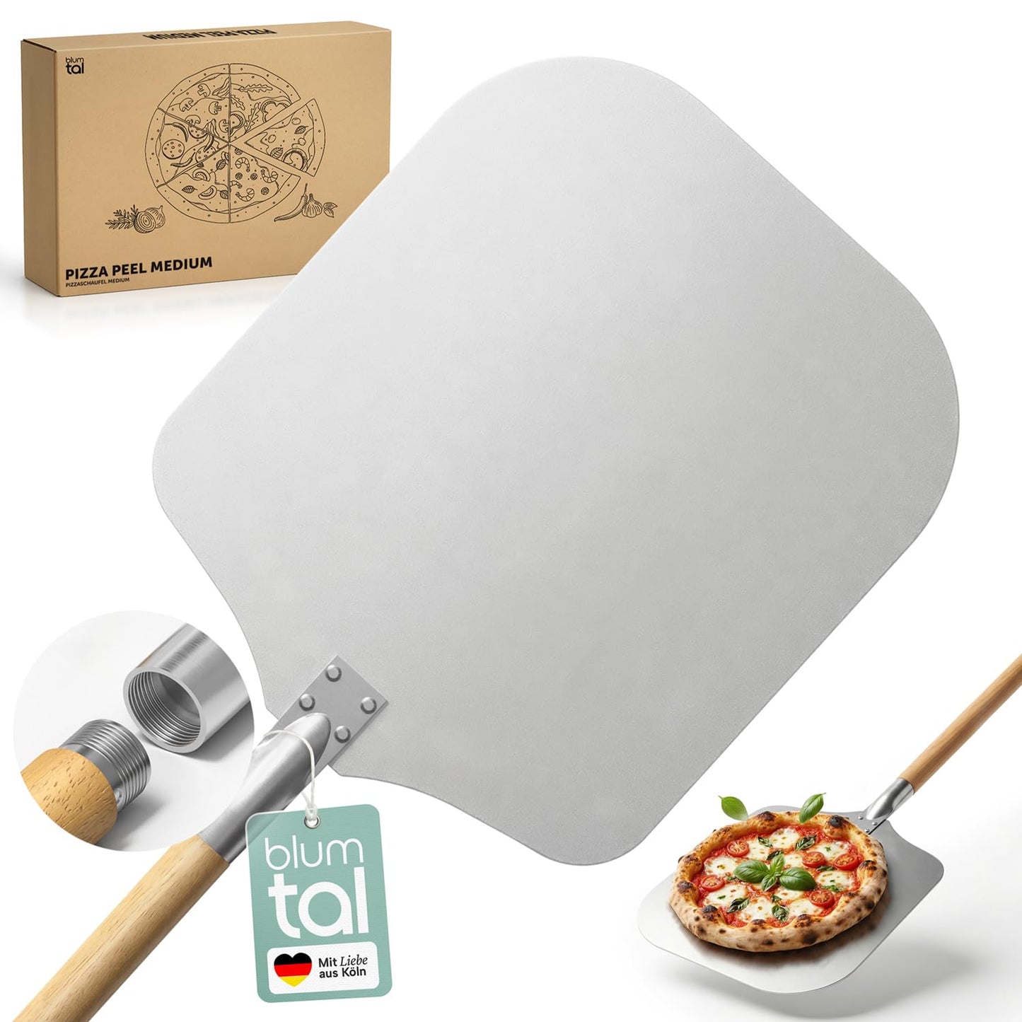 Pizzaschieber, Nicht Perforiert 82 cm
