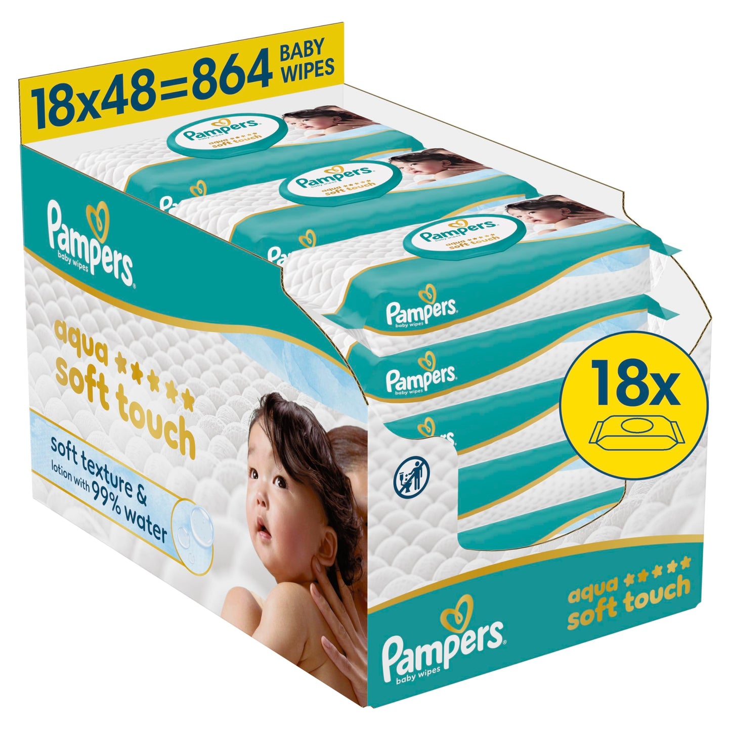 Aqua Soft Touch Baby-Feuchttücher