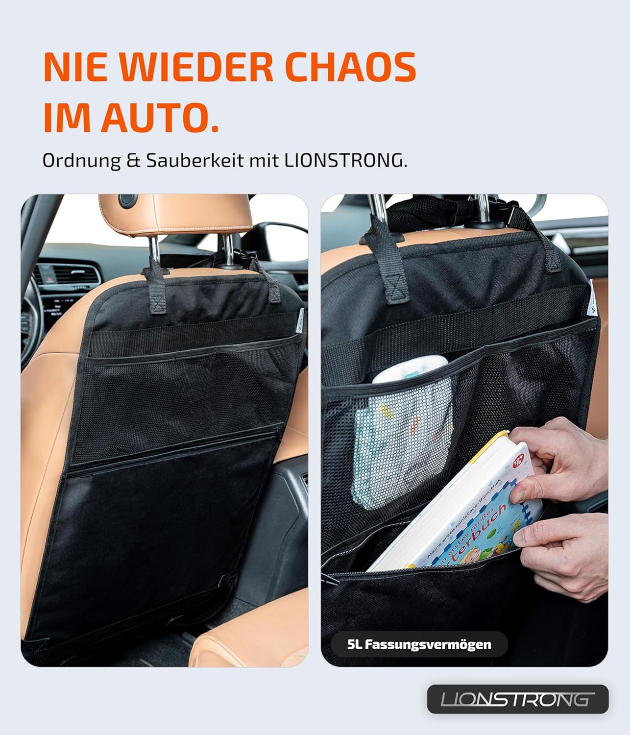 Auto-Rücksitz-Organizer, Große Tasche 2 Stück