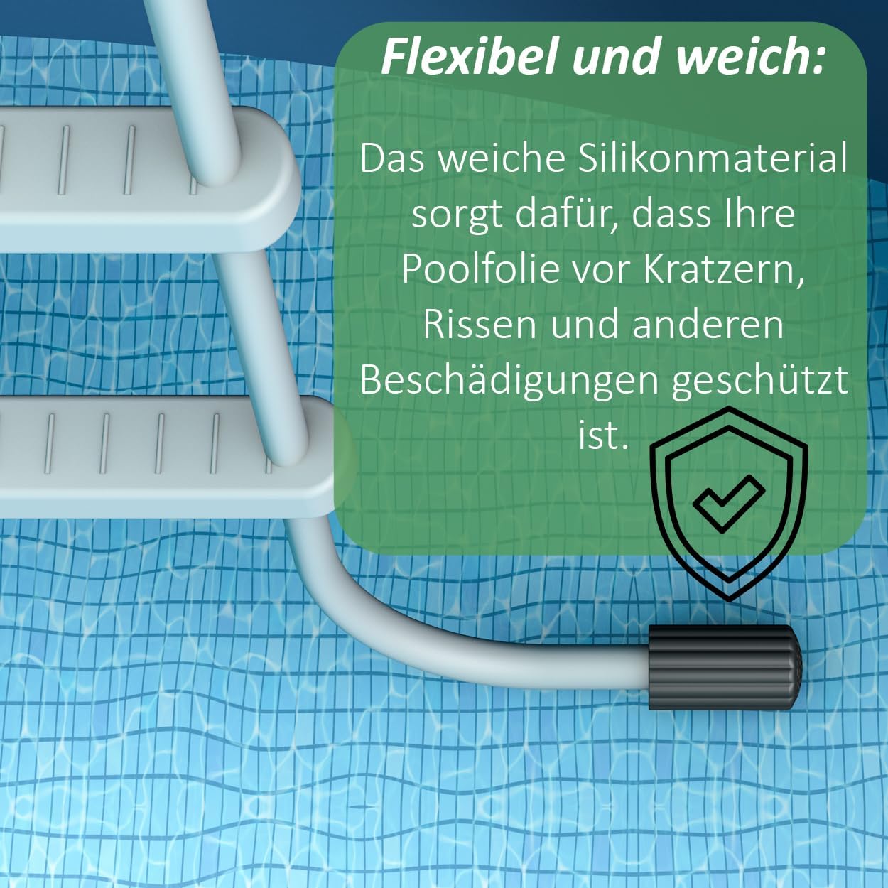 Schutzkappen für Poolleiterfüsse