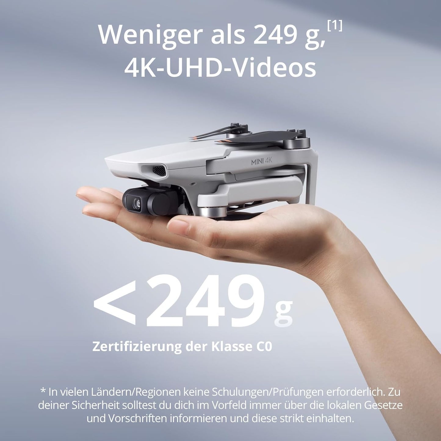 Mini 4K Drohne mit UHD-Kamera und Gimbal, Mini 4K (31min Flugzeit)