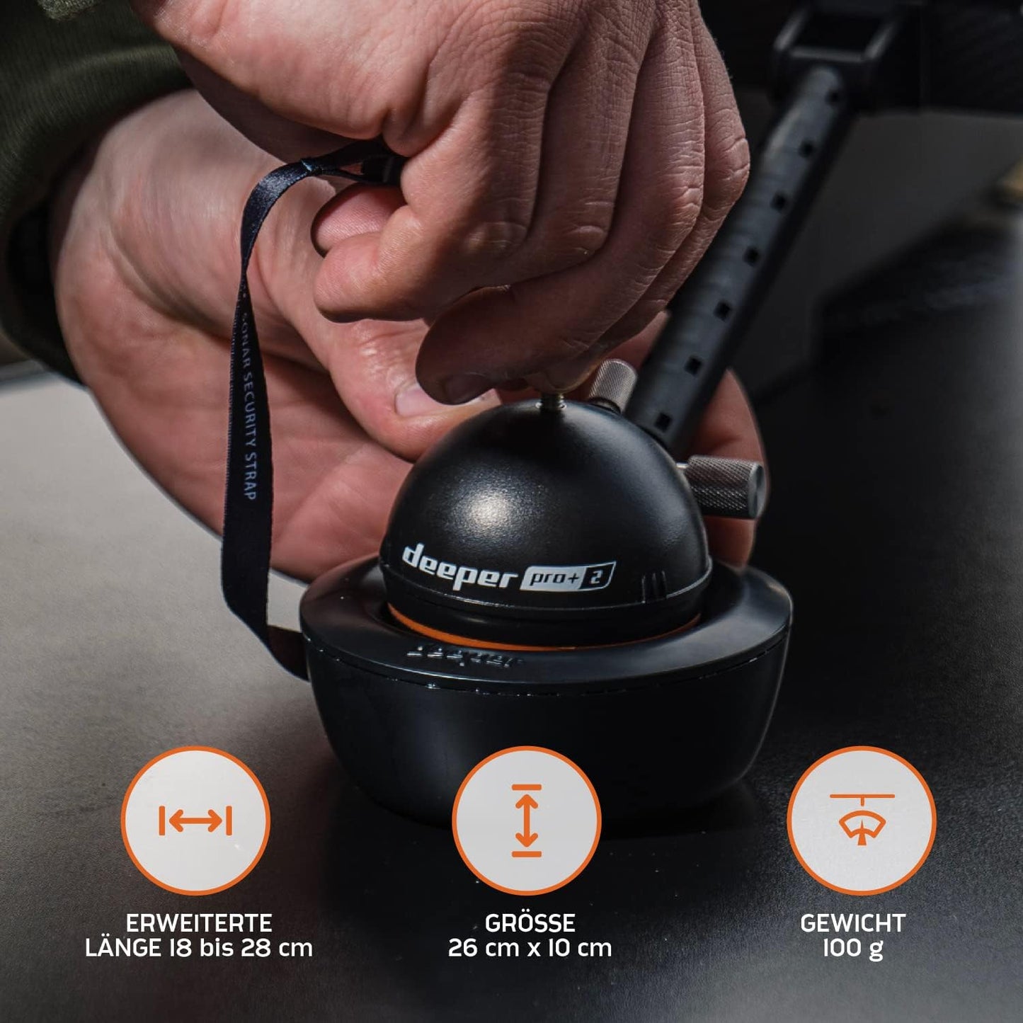 Sonar Halterung für RC Boote