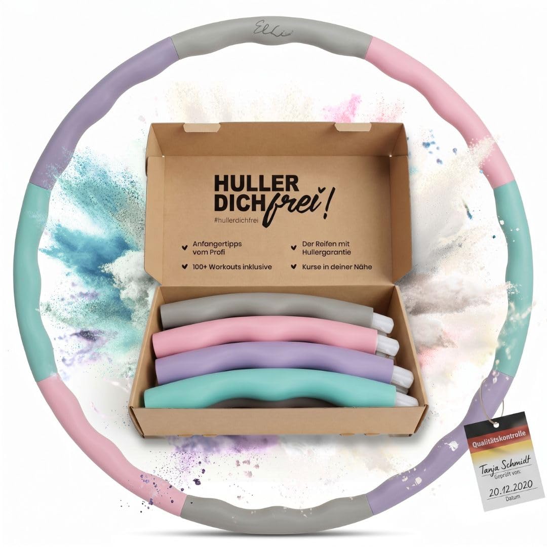 Hula Hoop Gymnastikreifen für Fitness & Abnehmen (104cm), Pastell