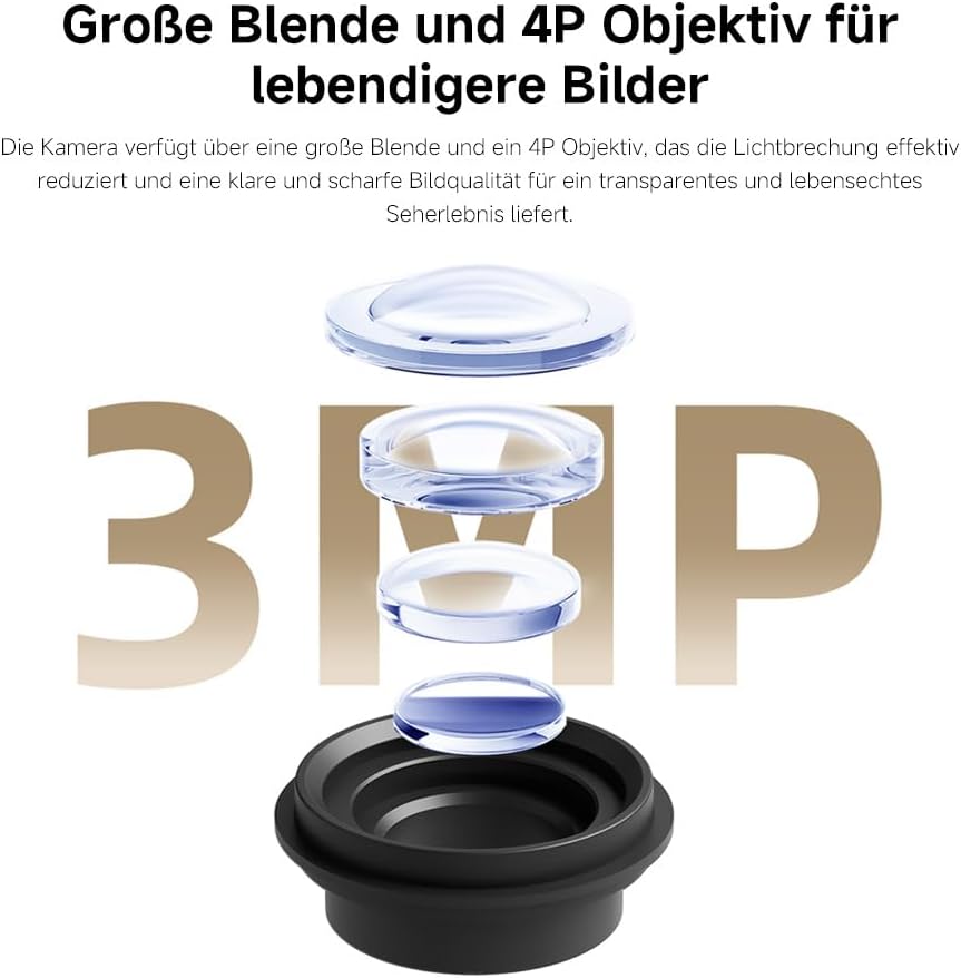 Überwachungskamera 2K Innen mit 360° Panorama, C301