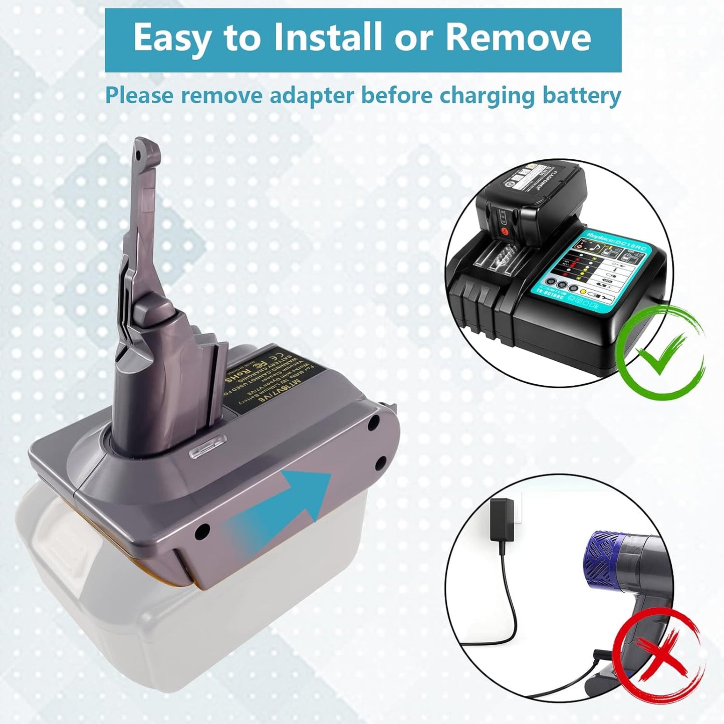 Adapter MT18V7/V8, MT18V7/V8