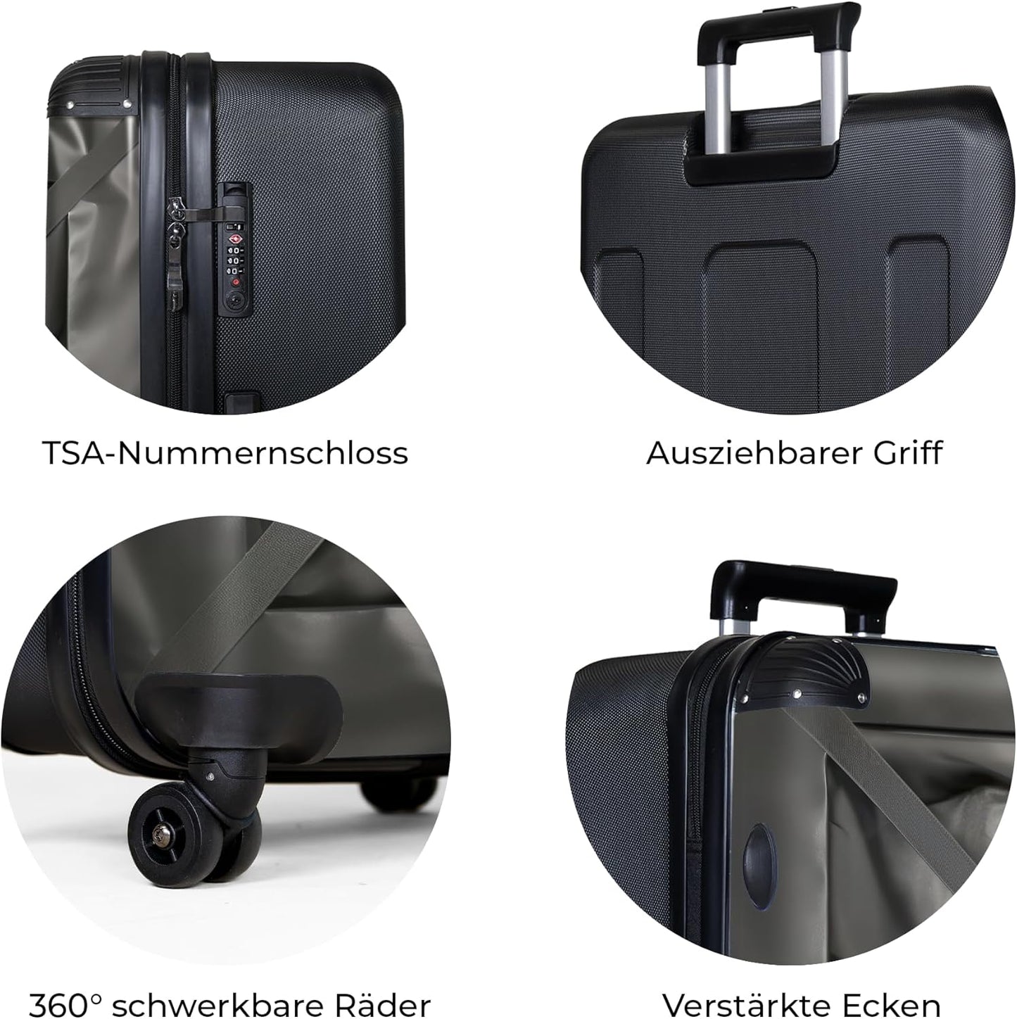 Hartschalenkoffer mit Rollen, Papagei - Reise, L