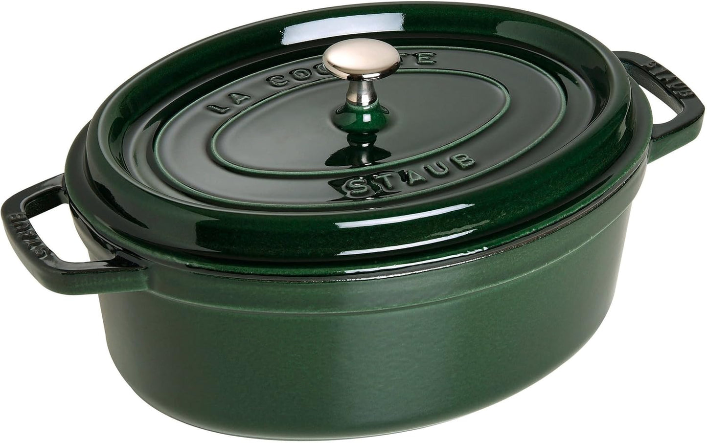 Gusseisen-Bräter Cocotte, 29 cm Basilikum/Grün