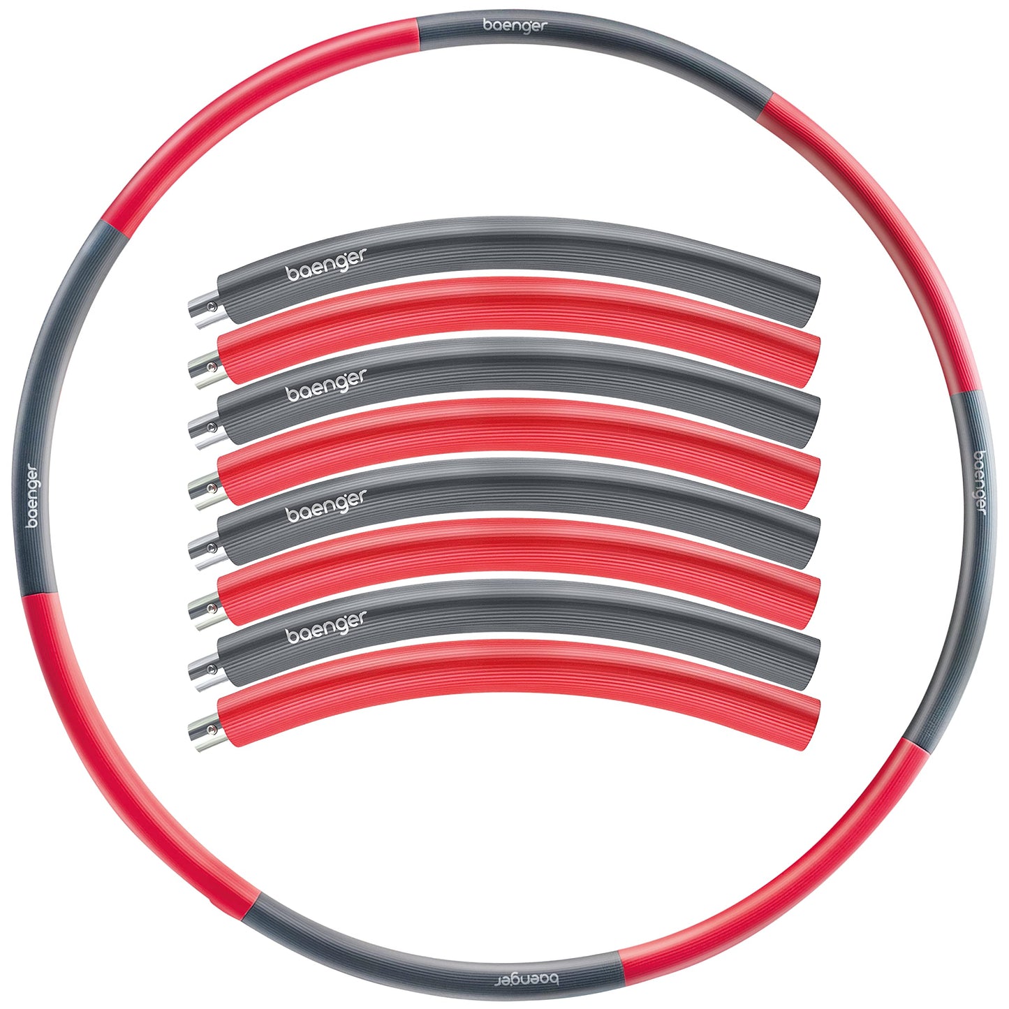 Hula Hoop Reifen Erwachsene Edelstahlkern (8 Segmente)