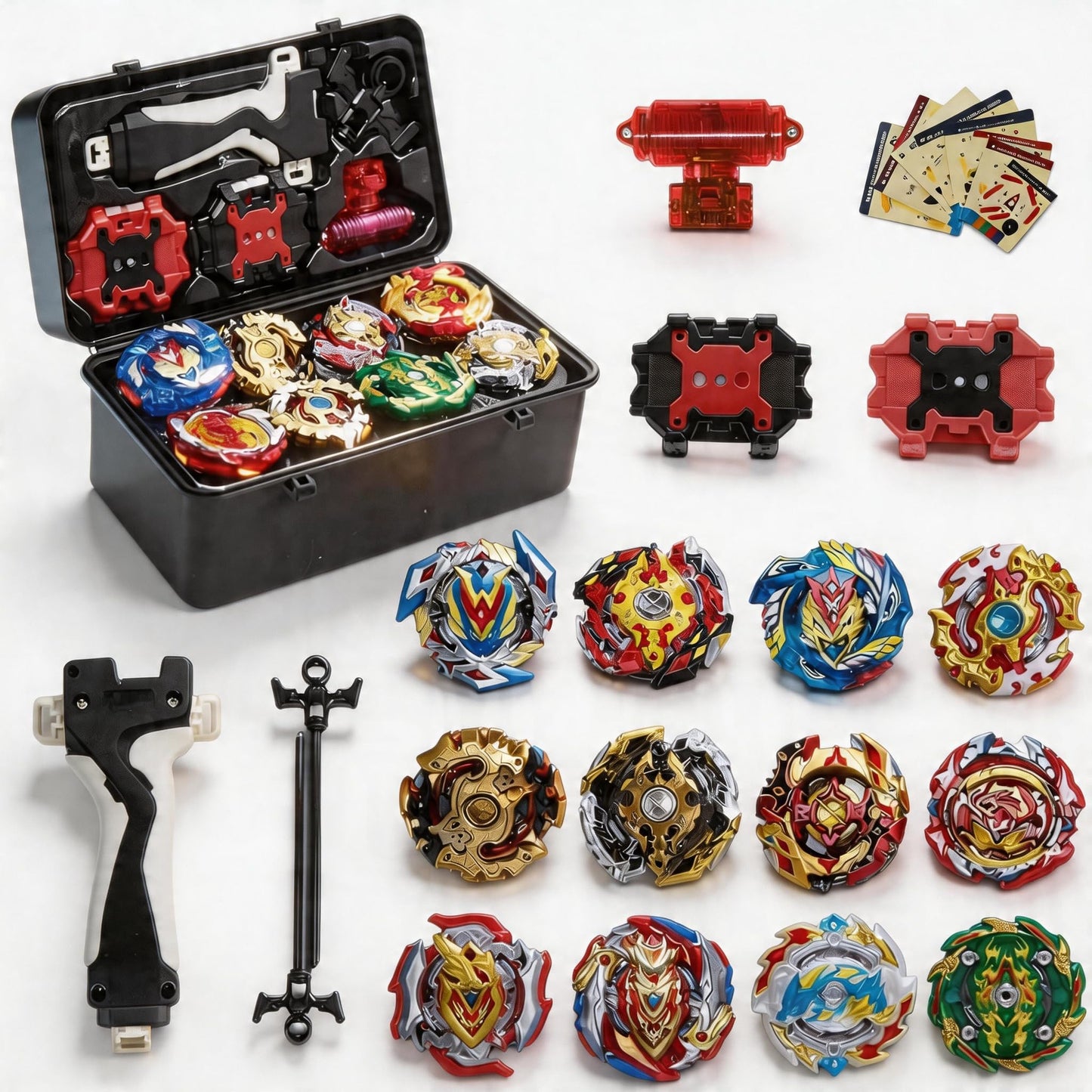 12er Metal Fusion Kreisel-Set mit Koffer, Standard Edition, 12in1 Standard Edition