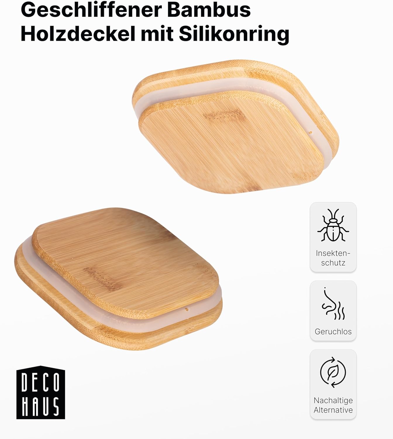 Gewürzgläser-Set mit Deckel, 20 Stk., Eckig