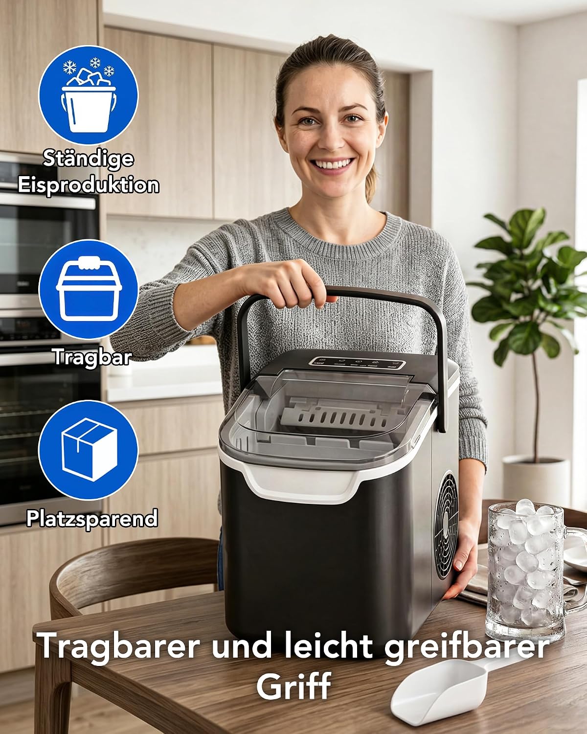 Eiswürfelmaschine, Tiefschwarz