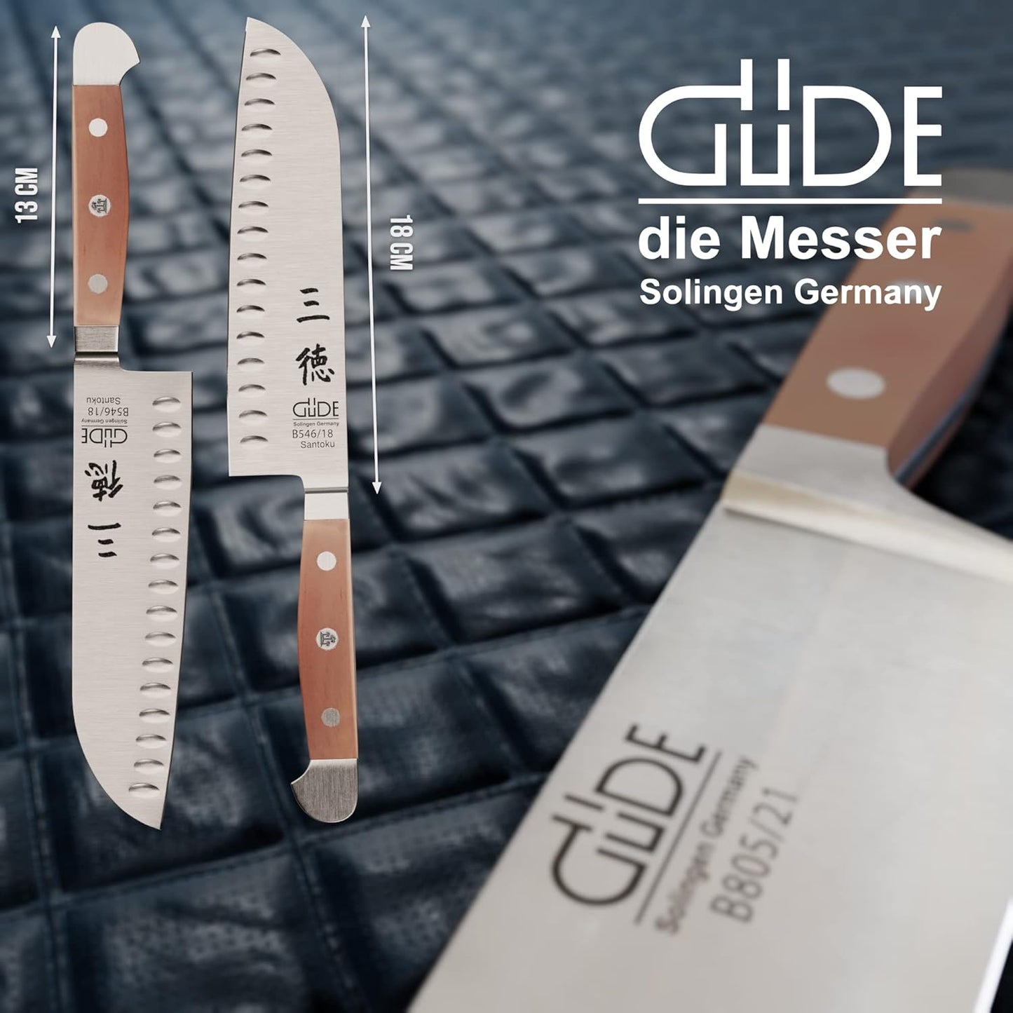 B546/18 Santokumesser, Birnenholz 18 cm - Kulle