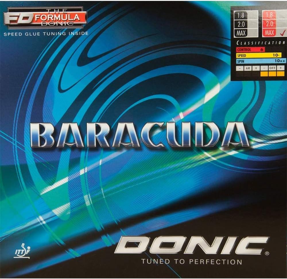Belag Baracuda, Schwarz 2,0 mm