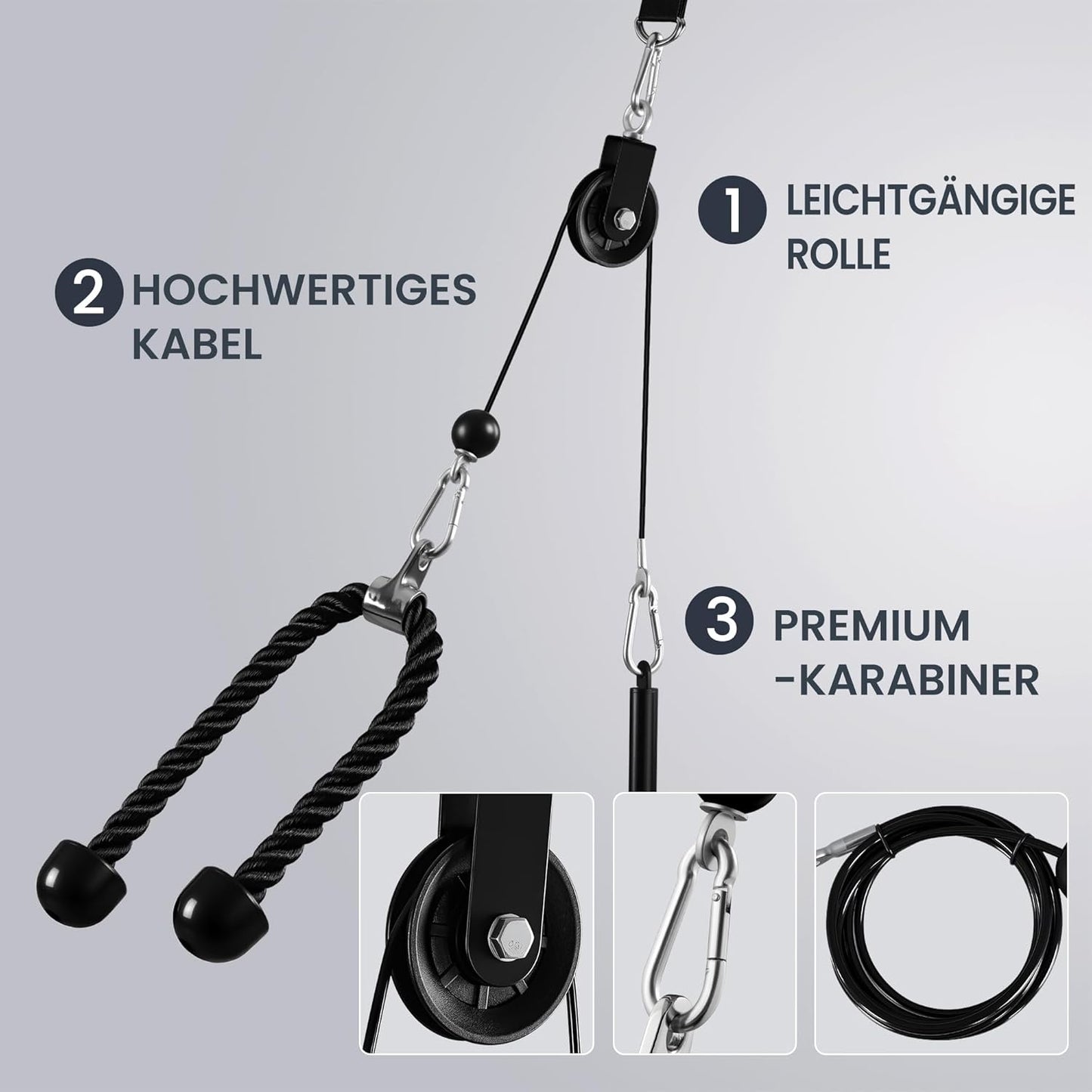 Latzugturm & Seilzugsystem für Zuhause, Pulley Set Basic