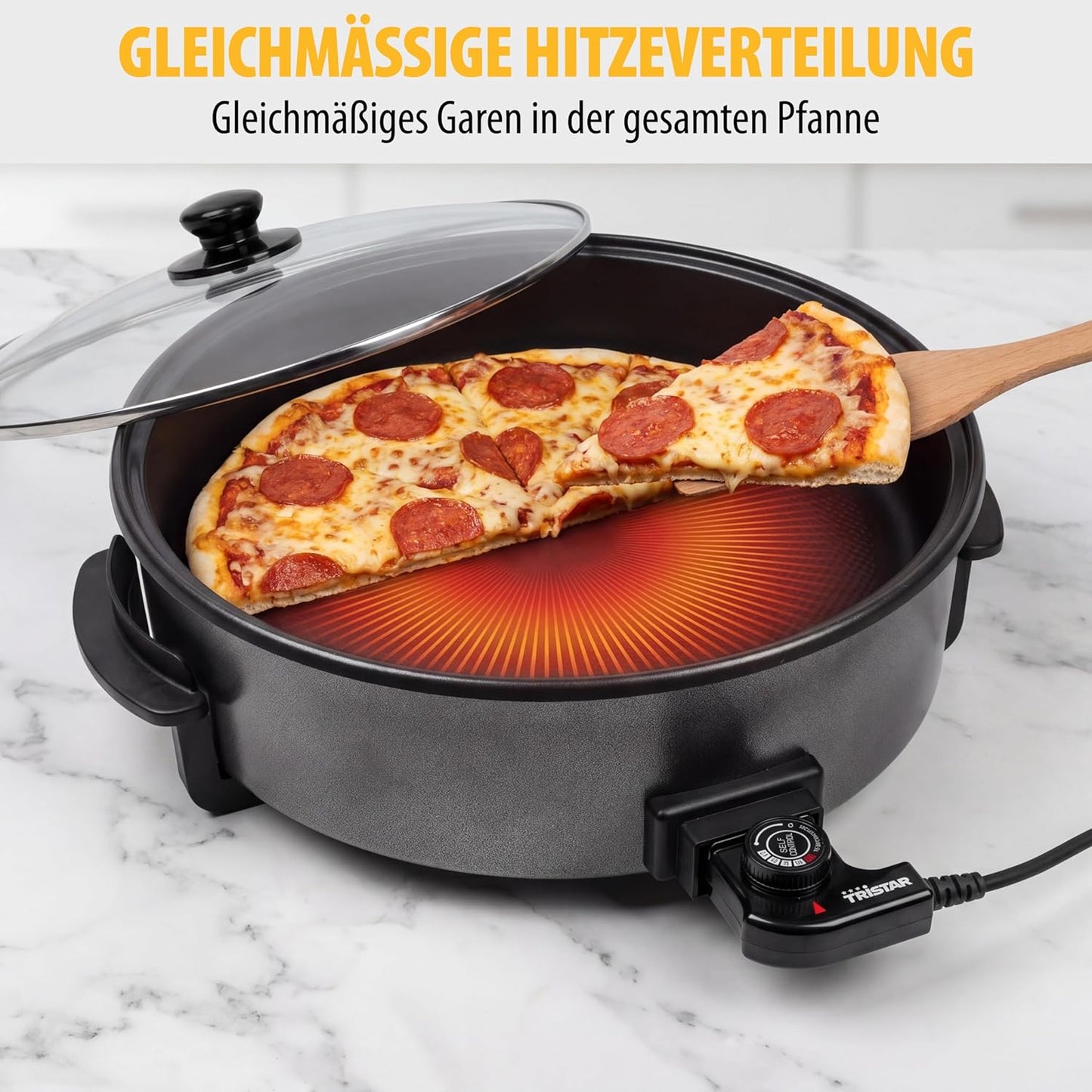 Elektropfanne mit Thermostat, 7.5L