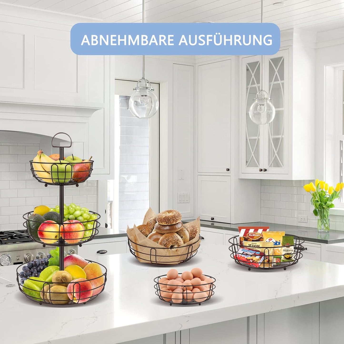 3-stöckiger Obstkorb
