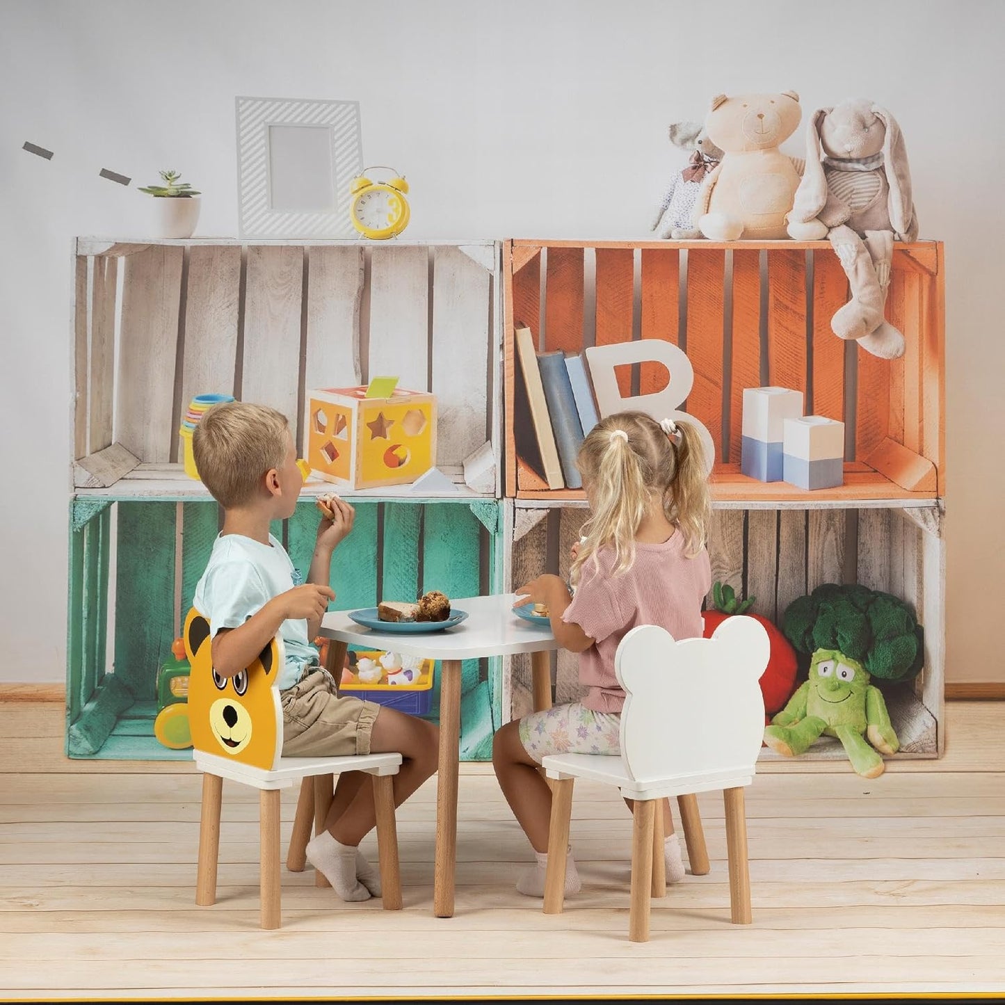 Kindertisch & Stuhl Set, 50 x 70 x 47 cm Kids Table And Chair Set
