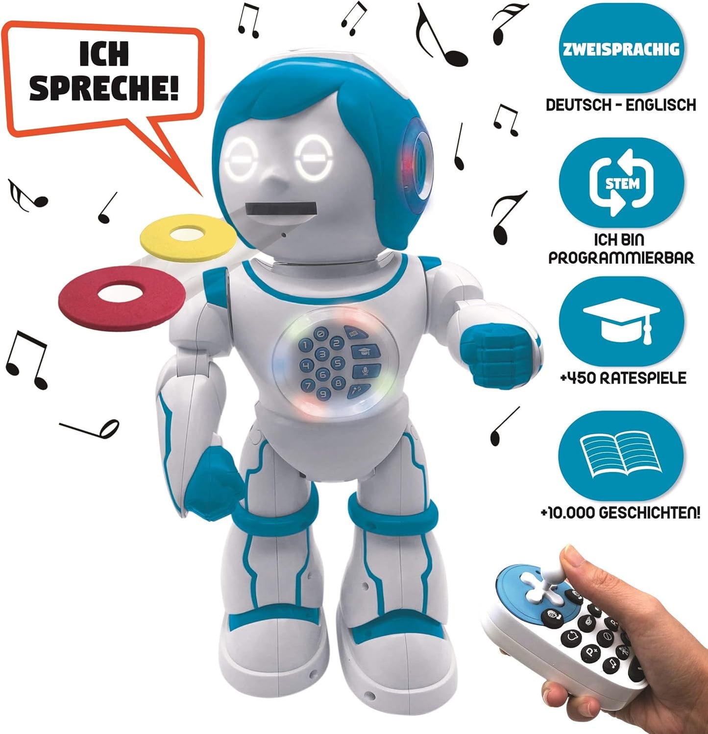 Ferngesteuerter Roboter Powerman Kid ROB90DE, ROB90DE