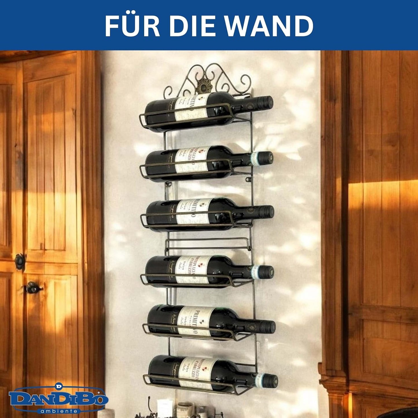Weinregal für die Wand