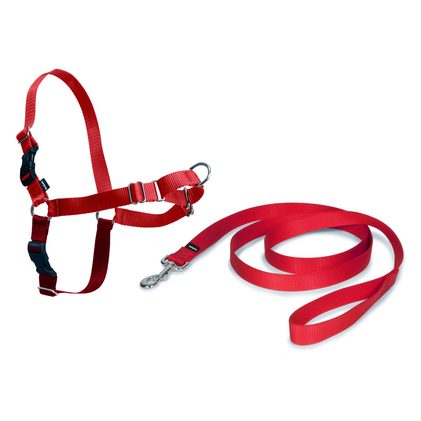 Easy Walk Anti-Zieh-Hundegeschirr mit 1,8 m Leine, XL Rot