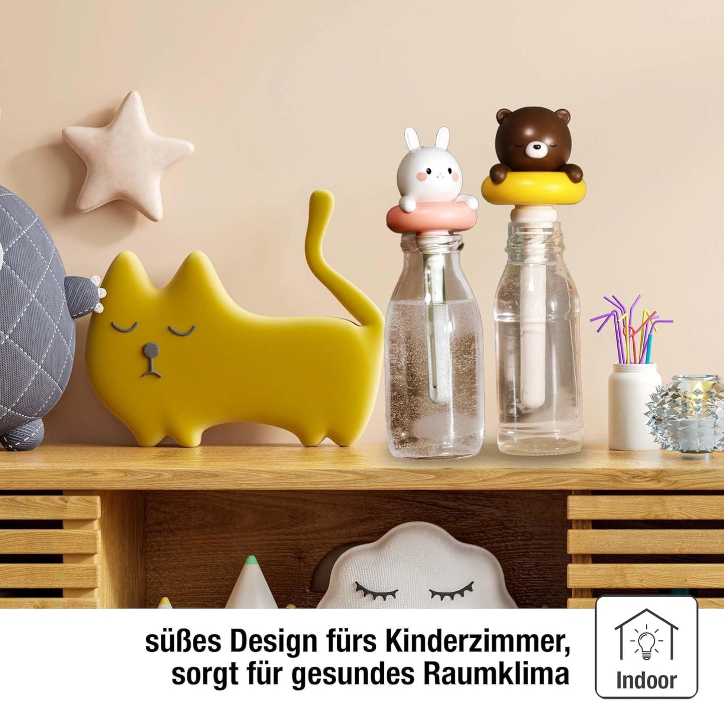 Dekorativer Stab Luftbefeuchter im Bär-Design, Mehrfarbig Bär