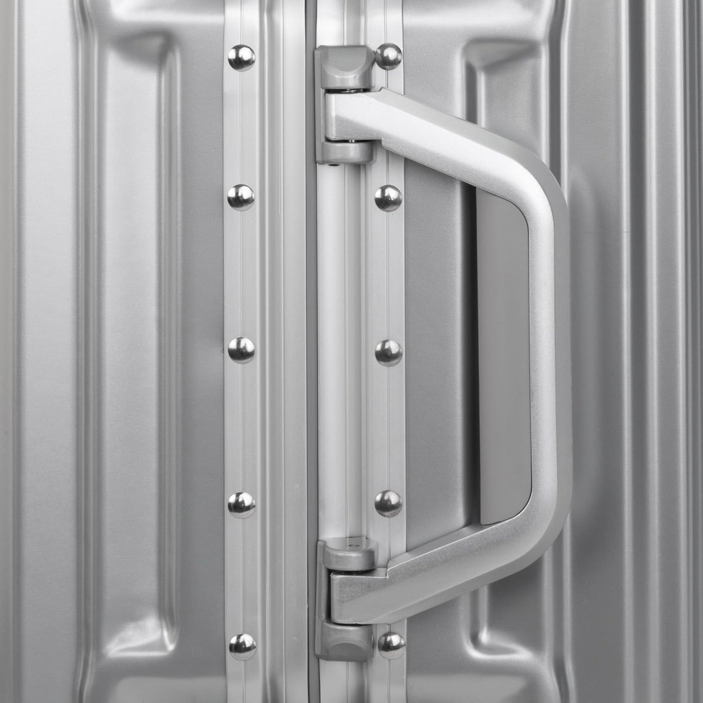 Kofferset mit Aluminium-Rahmen (2-teilig), Silber Koffer-Set (S+M)