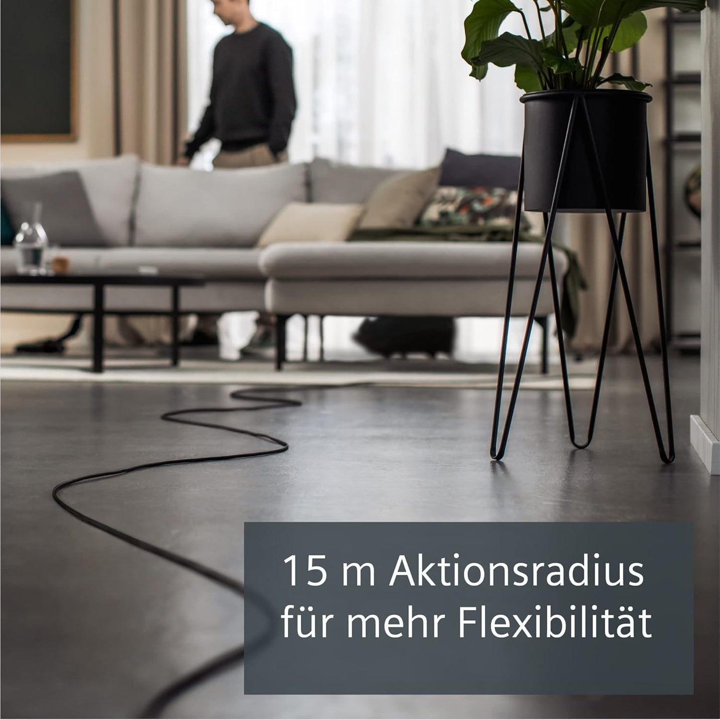 VSZ7XTRM Staubsauger mit Beutel, Grau 70dB(A) 15 m Aktionsradius