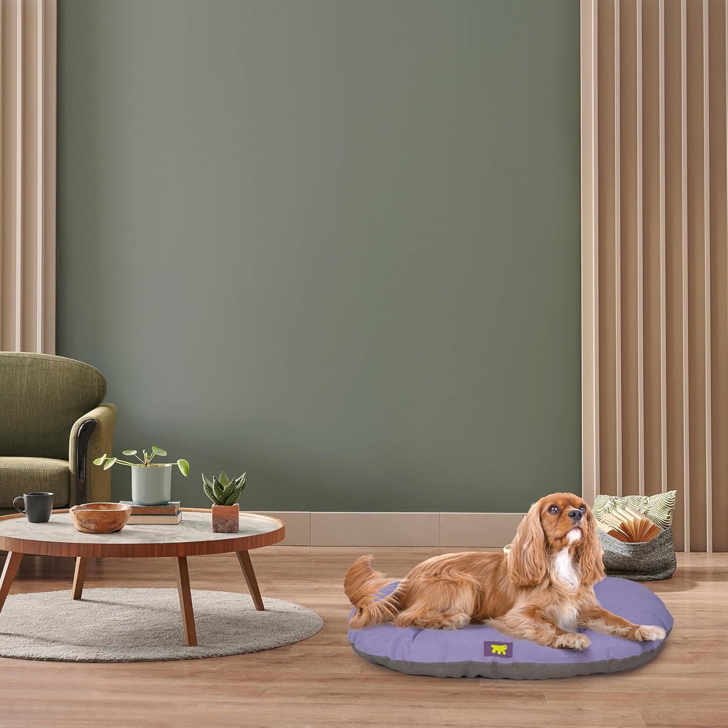 Waschbares Hundebett Relax, Baumwolle L 78 x P 50 x H 7 cm Lila