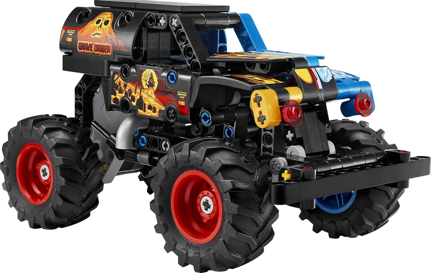 Monster Jam Grave Digger Feuer und Eis